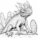 Majestic Thorny Devil Lizard Coloring Pages 2