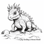Majestic Thorny Devil Lizard Coloring Pages 4