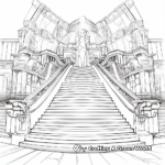 Majestic Titanic Grand Staircase Coloring Pages 4