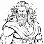 Majestic Zeus Greek God Coloring Pages 2