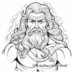 Majestic Zeus Greek God Coloring Pages 3