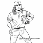 Male Softball Player Coloring Pages 3