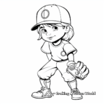 Male Softball Player Coloring Pages 4