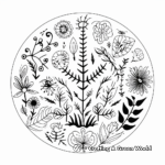 Mandala Coloring Pages with Nature Elements 3