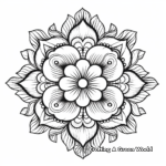 Mandala Inspired Tattoo Coloring Sheets 3