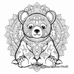 Mandala Panda Coloring Pages for Meditation 1