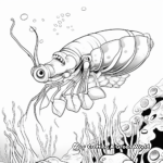Mantis Shrimp: Nature's Vibrant Warrior Coloring Pages 1