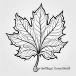 Maple Leaf Thanksgiving Sign Coloring Pages 4