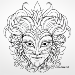 Mardi Gras Mask Coloring Pages 1