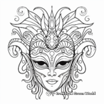 Mardi Gras Mask Coloring Pages 2