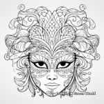 Mardi Gras Mask Coloring Pages 3