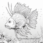 Marine Sphinx Lionfish Coloring Pages 1