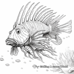 Marine Sphinx Lionfish Coloring Pages 2