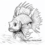 Marine Sphinx Lionfish Coloring Pages 3