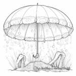 Marine-Theme Undersea Umbrella Coloring Pages 3
