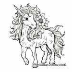 Marvelous Marigold Unicorn Coloring Pages 3