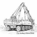 Massive Crawler Crane Truck Coloring Pages 1
