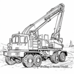 Massive Crawler Crane Truck Coloring Pages 2