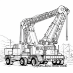 Massive Crawler Crane Truck Coloring Pages 3