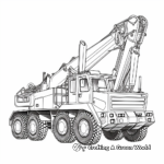 Massive Crawler Crane Truck Coloring Pages 4