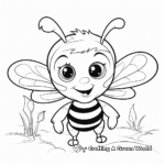 May Bees and Insects Coloring Pages 1