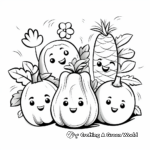 May Seasonal Fruits and Vegetables Coloring Pages 1