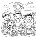 May Spring Break Coloring Pages 2