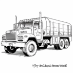 Medical Army Truck Coloring Pages 1