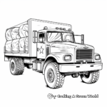 Medical Army Truck Coloring Pages 2