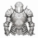 Medieval Armor Inspired Coloring Pages 3
