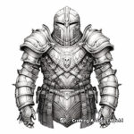 Medieval Armor Inspired Coloring Pages 4
