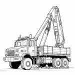 Mega Lift Crane Truck Coloring Pages 1