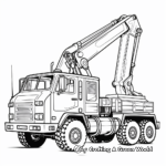 Mega Lift Crane Truck Coloring Pages 2