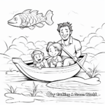 Memorable Fishing Trip Father's Day Coloring Pages 3