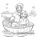 Memorable Fishing Trip Father's Day Coloring Pages 4