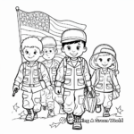 Memorable Veterans Day Soldiers Coloring Pages 3