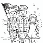 Memorable Veterans Day Soldiers Coloring Pages 4