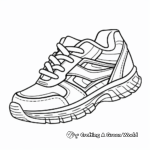 Men's Running Shoe Coloring Pages 2