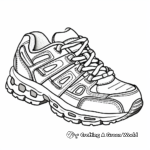 Men's Running Shoe Coloring Pages 3