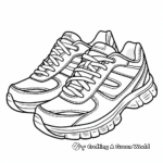Men's Running Shoe Coloring Pages 4