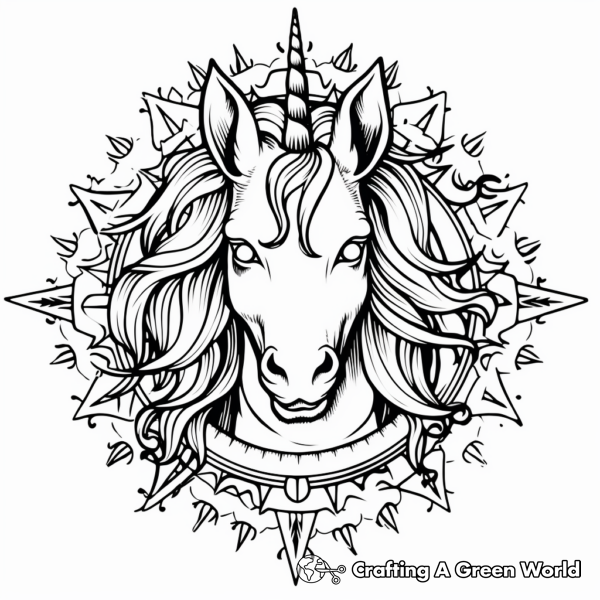 Fancy Unicorn Coloring Pages - Free &amp; Printable!