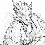 Mesmerizing Mythical Dragon Coloring Pages 2
