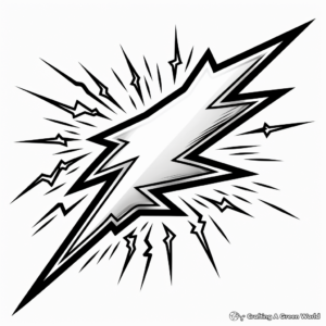 Metallic Effect Lightning Bolt Coloring Pages 4