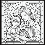 Meticulous Stained Glass Coloring Pages 1