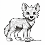 Mexican Grey Wolf Coloring Pages 2