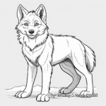 Mexican Grey Wolf Coloring Pages 4