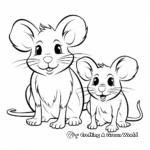 Mice and Rats: A Comparative Coloring Page Set 2