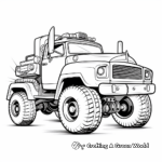 Mighty Heavy Duty Tow Truck Coloring Pages 1