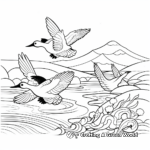Migrating Birds Combination Coloring Pages 2