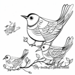 Migrating Birds Combination Coloring Pages 4